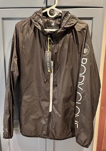 NWT $150 Body Glove Black Packable Lightweight Hooded Windbreaker Jacket Sz L - Picture 1 of 10