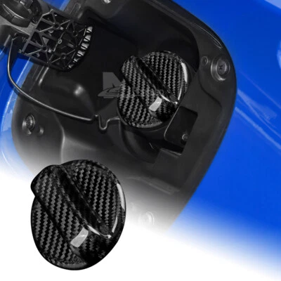 Cubierta de tapa de llenado de tanque de combustible de fibra de carbono negra para Lexus RC300 350 ES300 350 Foto 1 de 4