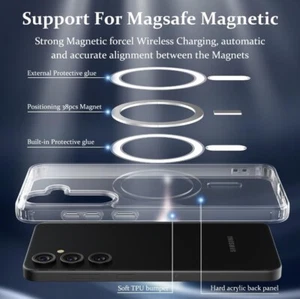 S24 plus custodia magnetica trasparente - Foto 1 di 6