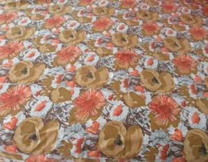 Mantel Ovalado Vintage Vera Otoño Marrón Naranja Floral Otoño Rectángulo 60" X 80" - Imagen 1 de 5