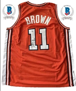 DEE BROWN BECKETT BAS COA SIGNED AUTOGRAPH ILLINOIS FIGHTING ILLINI JERSEY - Picture 1 of 3