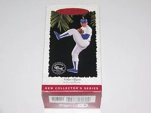Decorazione natalizia 1996 Hallmark Keepsake Texas Rangers Nolan Ryan MLB - Foto 1 di 3