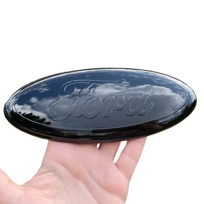 Front Grille Hood Emblem BLACK OUT Logo Badge for Ford Focus 2012-2014 - Image 1 of 2