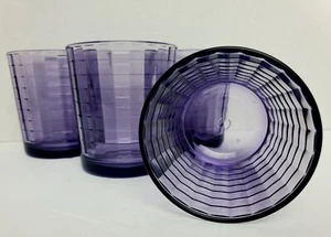 Pasabahce lila optischer Block Highball Cocktail Glas Set 4-Kühlwasserbecher - Bild 1 von 10