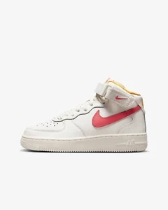 Nike Air Force 1 Mid LE Size 7Y Sail White Coral DH2933 102 - Picture 1 of 9