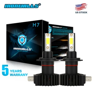 For Mercedes-Benz GL450 S550 CL600 Super White 2Pcs 6000K H7 LED Headlight Bulbs - Foto 1 di 12