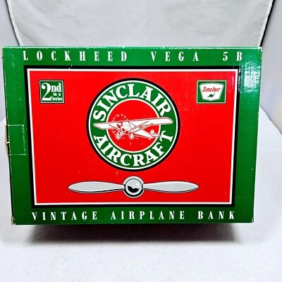 Vintage Sinclair 1932 Lockheed Vega 5B Airplane Bank - Limited Edition NEW - Image 1 of 4