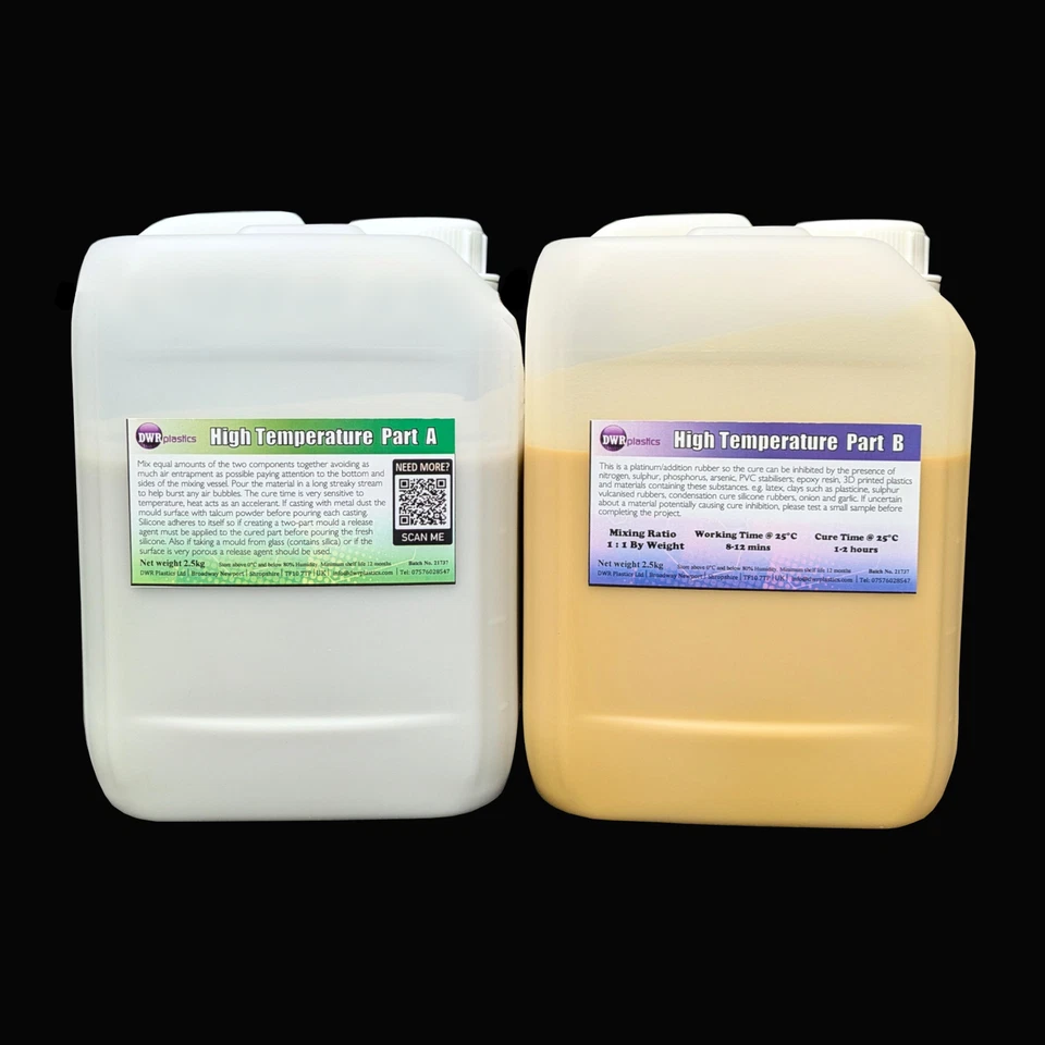 Kit 5 kg in gomma per fare stampi silicone resistente alle alte temperature *fusione peltro* - Immagine 1 di 1