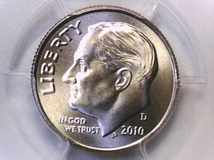 2010 D Roosevelt Dime PCGS SP 68 FB Satin Finish 36848066 - Picture 1 of 3