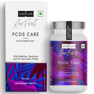 Kapiva PCOS Care Tablets - For Healthy Cycles | Manages PCOS in 3 Months 60 Cap - Picture 1 of 4