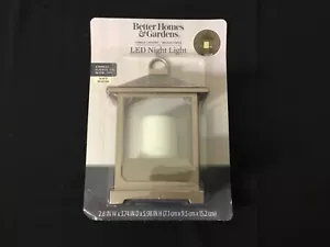 Better Homes & Gardens LED Candle Lantern Night Light Soft White Flicker Candle - Picture 1 of 6