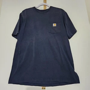 Carhartt shirt Men's M Blue relaxed fit Carhartt Force Pocket Tee Carhart Logo - Picture 1 of 5