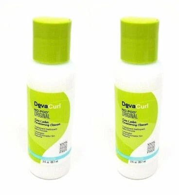 2 x DevaCurl No-Poo Original Zero Lather Conditioning Cleanser 3 fl oz - Image 1 of 2