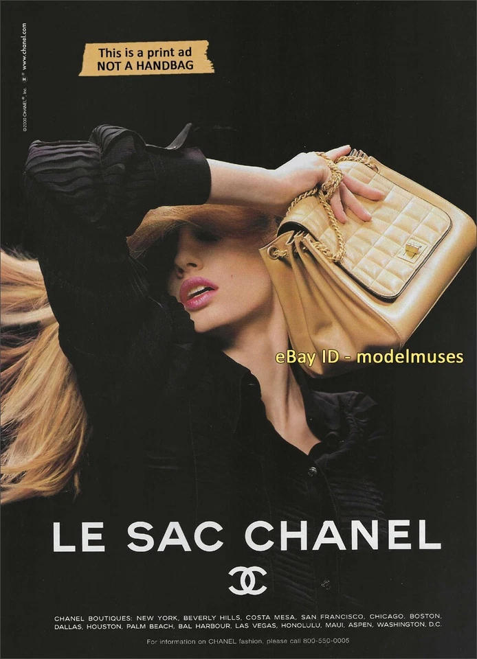 CHANEL Handbags 1-Page Magazine PRINT AD Fall 2000 NATASA VOJNOVIC - Image 1 of 1