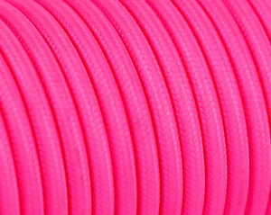 Textilkabel,Stoffkabel Rund, Pink, 3x0,75 H03VV-F - 50m - Bild 1 von 1