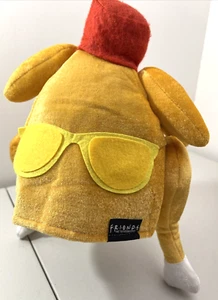 FRIENDS Licensed FABRIC Adult Turkey Leg Hat W/Sunglasses Thanksgiving Time - Foto 1 di 8