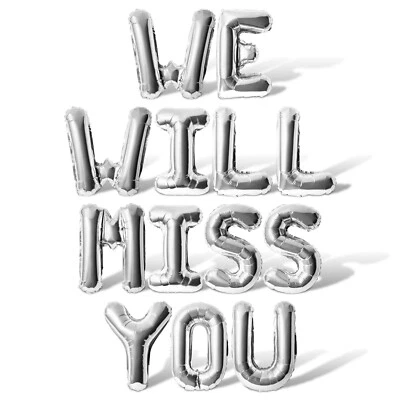 WE WILL MISS YOU Balloon Banner - DIY Retirement Party Decorations - Image 1 of 4
