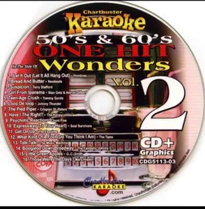 CHARTBUSTER 50’s & 60’s ONE HIT WONDERS VOL 2 KARAOKE CDG DISCO MÚSICA 5113-03! - Imagen 1 de 1
