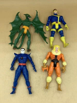 Marvel Lote 4 Figuras: Diente de Sable Mr Sinister Sauron Cíclope Salvaje Años 90’s Foto 1 de 4