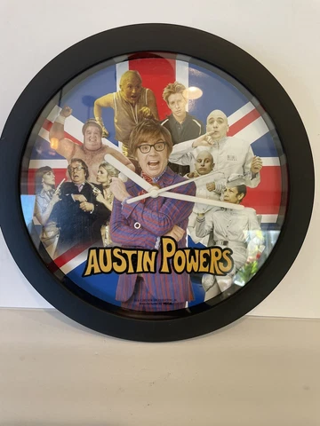 Austin Powers wall clock 2002 11” works Cover