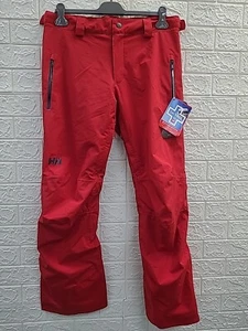 New Helly Hansen Legendary Insulated Red Ski Pants Size Medium - Picture 1 of 6