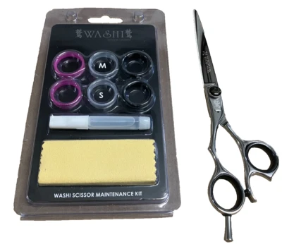 Tijeras de belleza Washi Lefty Silver Knight LMY 7,0 pulgadas - Reacondicionadas Foto 1 de 3