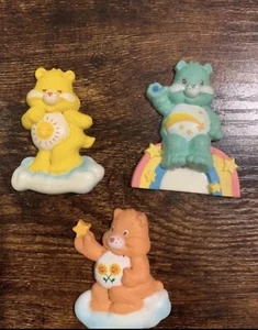 3 Vintage Funshine Wish Friendship Care Bears Magnets 1980s American Greetings - Picture 1 of 2