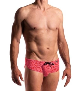 Manstore Beach Sprint Pant Badehose M2284 Gr.: M UVP: 59,95€ NEU print rose - Bild 1 von 4