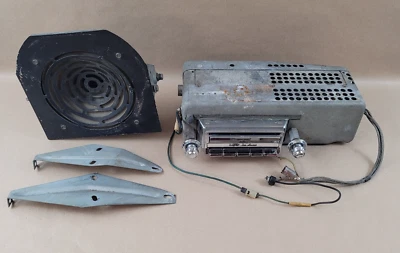 OEM 1955 Oldsmobile Super De Luxe Model 983091 Radio Speaker and Brackets - Image 1 of 4