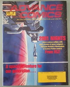 ADVANCE COMICS #19 July 1990 PREVIEW MAGAZINE 2001 NIGHTS VIZ MANGA & MORE - Picture 1 of 2