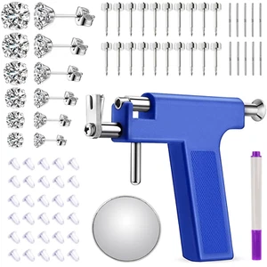 Ear Piercing Gun Kit,Professional Ear Nose Self Piercing Tool,Earring Piercer wi - Picture 1 of 12