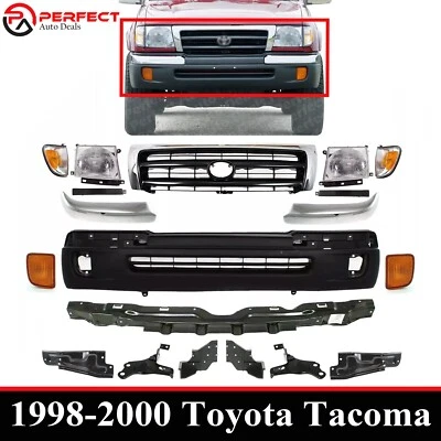Juego de 19 parachoques delanteros texturizados y faros para Toyota Tacoma 1998-2000 2x2 Foto 1 de 4