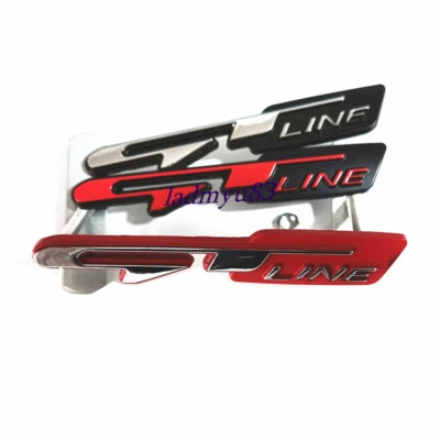 Metal GT LINE 3D GTLINE Car Front Grille Emblem Badge for PEUGEOT GT SORENTO - Image 1 of 4
