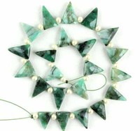 SKU#18715 CLOSEOUT SALE Full Hank of 12-21mm Aquamarine Faceted Nuggets Natural Gemstone Beads Total 7 Strands of 14 Inches