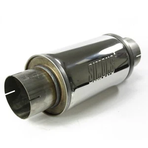 SIMONS SILENCIADOR ACERO INOXIDABLE UNIVERSAL GRANDONETT 89MM ALTO BRILLO - Imagen 1 de 6