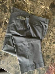 Claiborne Men’s S-Essentials Flat Front Gray Dress Pants Size 38x30 - Picture 1 of 3