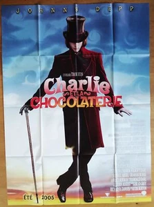 CHARLIE ET LA CHOCOLATERIE johnny depp affiche de cinema originale 160X120 2005 - Imagen 1 de 1
