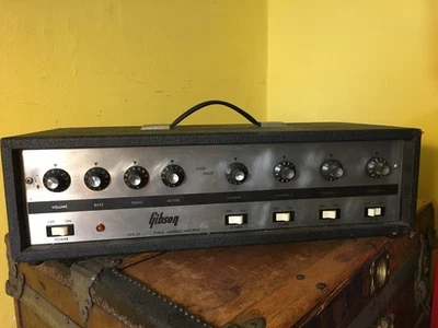 Amplificador mezclador Gibson GPA 35, 4 canales, con reverberación de resorte y ecualizador, unidad vintage  Foto 1 de 4