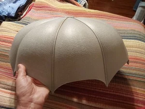 Vintage Large 1970’s Umbrella Lamp Shade 19" X 16" Gray GC - Picture 1 of 7