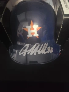 Lance McCullers Jr. Autographed Rawlings Houston Astros Mini Helmet - In Person - Picture 1 of 5