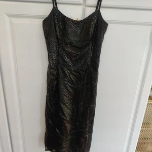 Betsey Johnson Vintage Y2K 90s Slip Style Dress Adjustable Spaghetti Straps - Picture 1 of 3
