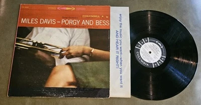 MILES DAVIS Porgy And Bess PROMO COLUMBIA LP Vinyl Record VG+/VG+ 1959  - Image 1 of 4