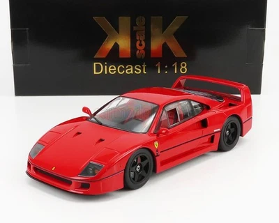 MODELLINO AUTO STATICO DIECAST KK FERRARI F40 LIGHT WEIGHT 1990 ROSSO SCALA 1/18 - Immagine 1 di 4
