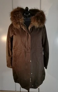 Parka Donna - Sword 6.6.44 - Cioccolato - tg. 40 - cappuccio bordo pelliccia - Foto 1 di 6