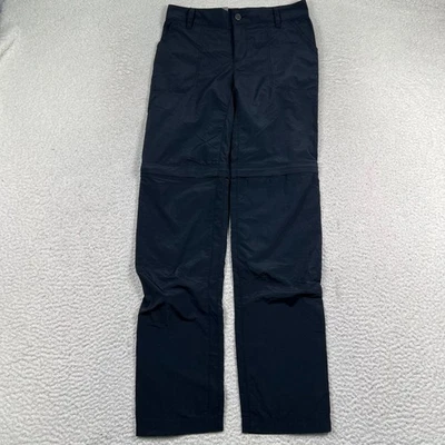 Pantalones convertibles Columbia Omni-Shade para mujer 4 rectos senderismo activos negros nuevos con etiquetas Foto 1 de 4