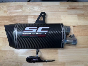 2022 Triumph Speed Triple RS SC Project Slip on Exhaust carbon fiber - Picture 1 of 11