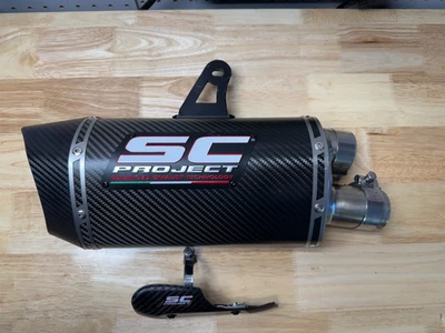 2022 Triumph Speed Triple RS SC Project Slip on Exhaust carbon fiber - Image 1 of 4