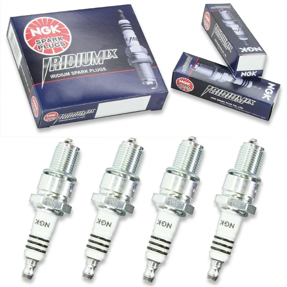 4pcs 76-77 Yamaha GP440 NGK Iridium IX Spark Plugs 437cc 26ci Kit Set Engine jo - Image 1 of 4