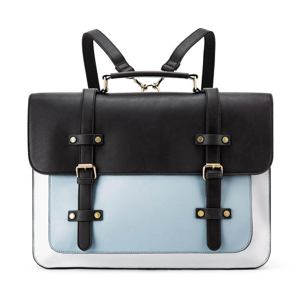 Bolso para Laptop para Mujer Cuero Vegano Mensajero Cartera Moda Maletín Mochila... Foto 1 de 4