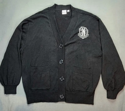 Evermore Cardigan Sweater Series Wednesday Addams Sz Medium Halloween Costume  - Image 1 of 4